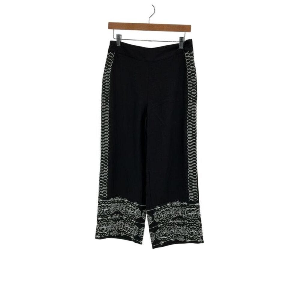 Elie Tahari The Oriana Sutache Pants Black 4